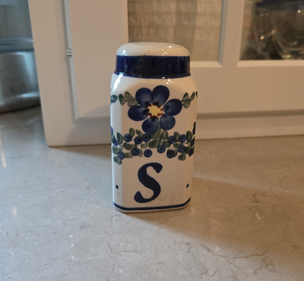 Polish Pottery Salt Shaker